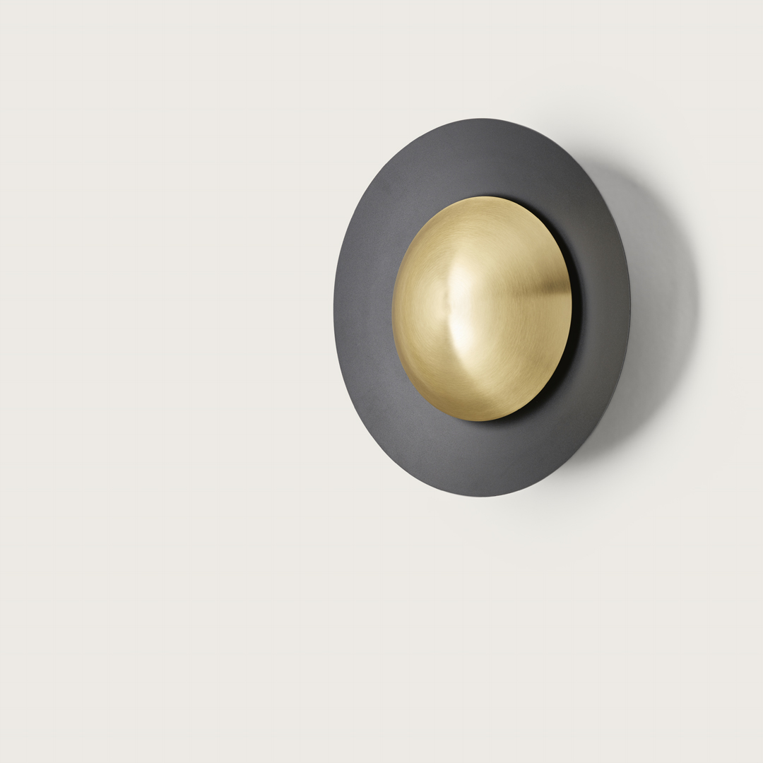 Aplique de pared AROMAS A1203 Coss Negro/Oro mate