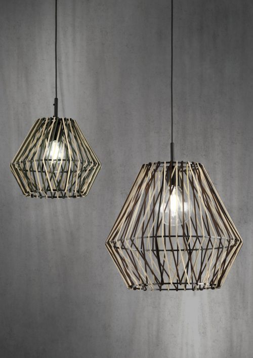 Lámpara de techo OLE! BIMBA 30810-30 stone + dark green and 30810-45 stone + brown